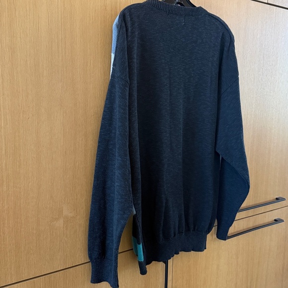 VINTAGE MIMI SPIRIT Mens KNIT WOOL Frankenstein SWEATER Size Large - Picture 7 of 9